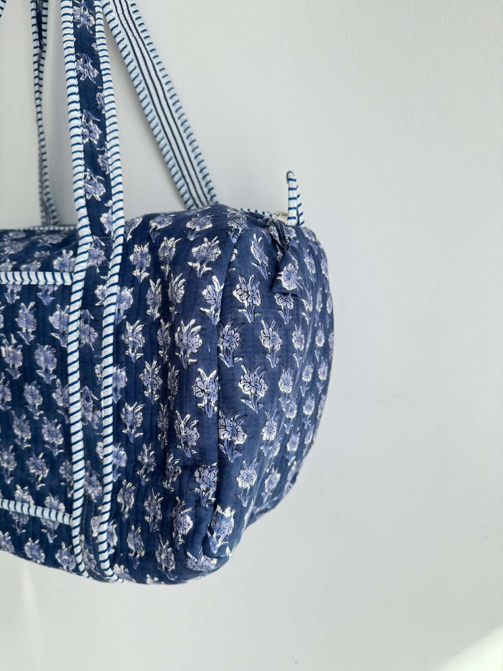 Midnight Quilted Duffle Bag