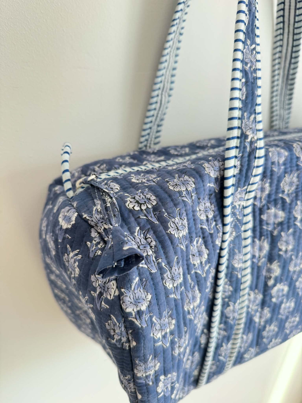 Midnight Quilted Duffle Bag